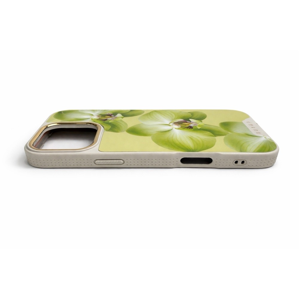 BURGA  Elite iPhone 16 Pro Case Green Orchid Floral Gold Camera Protective Cover - Picture 4 of 6
